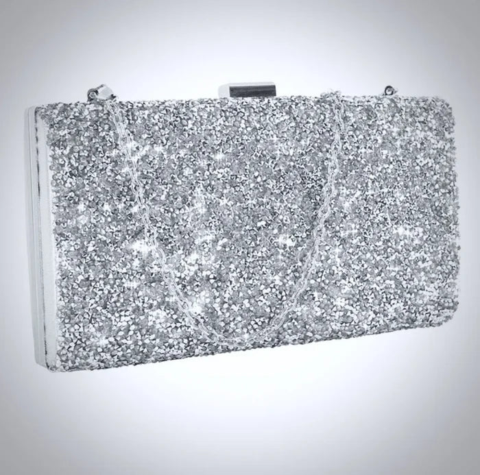 Wedding Accessories - Crystalized Bridal Handbag Clutch