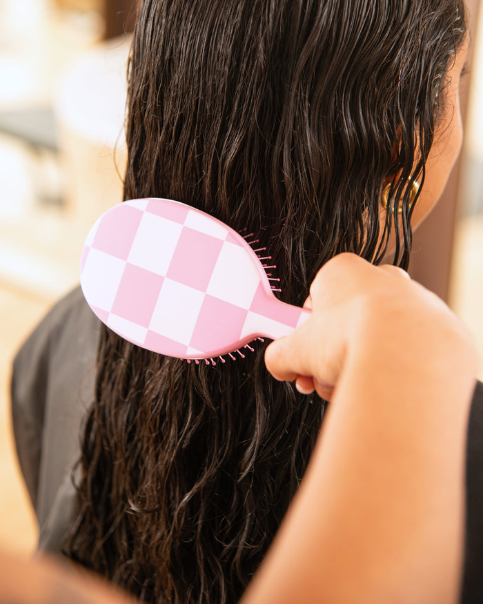 Checked Out Pink - Detangle Brush