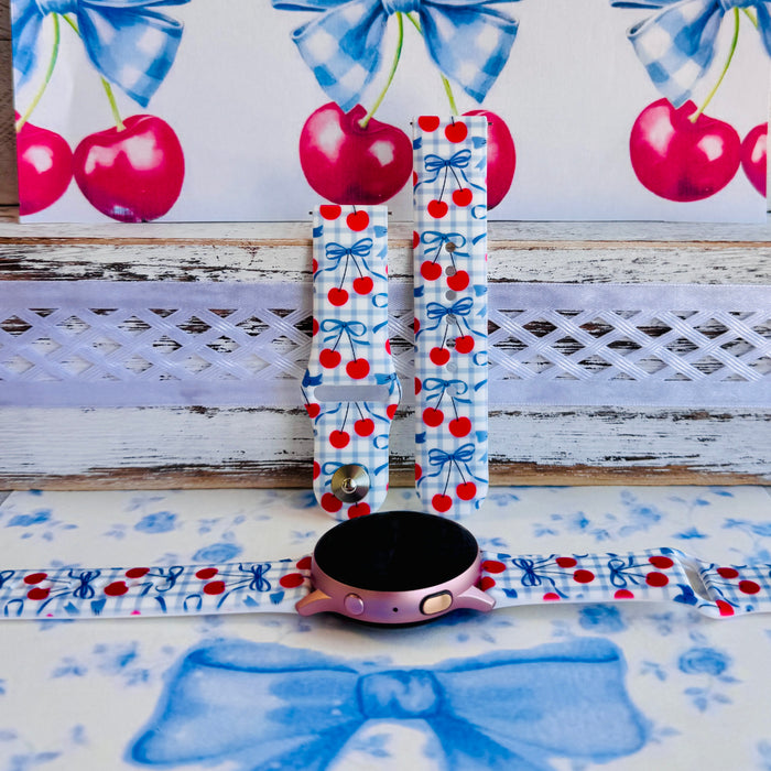 Cherry on Top Print Silicone Band For Samsung Watch