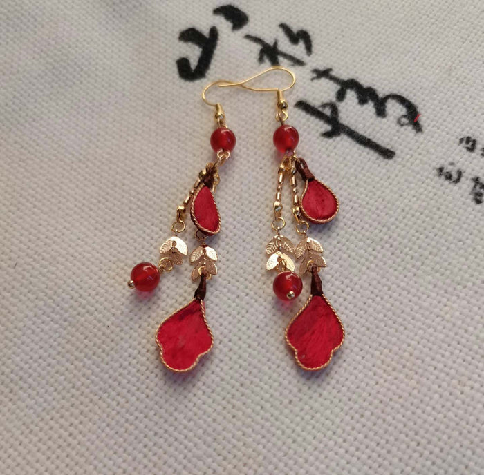 Christmas Bespoke Earrings-Silk Earrings(Ronghua)