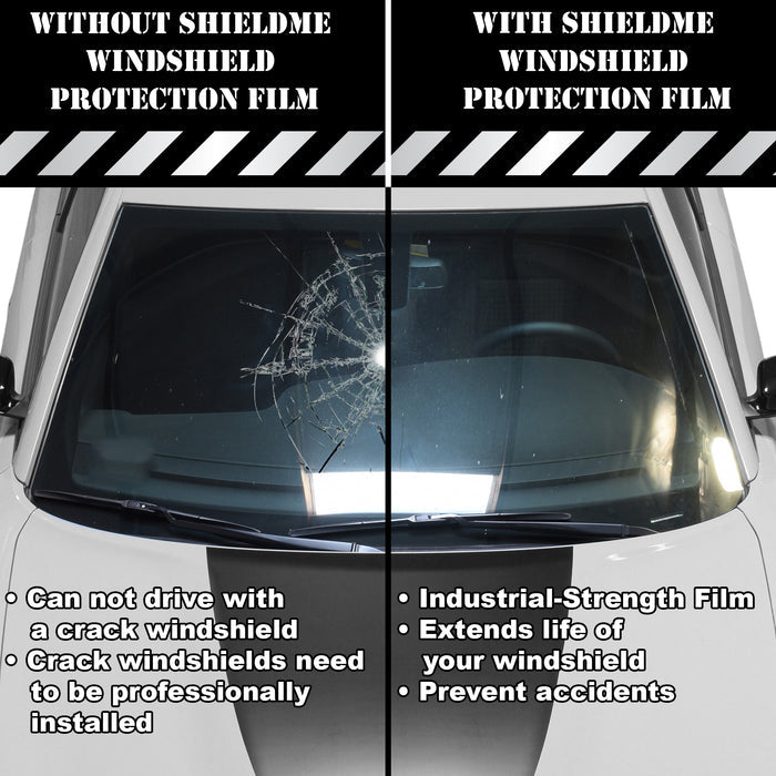 Chrysler Voyager 2020–2025 Windshield Protection Film Kit – Precut Clear PPF (Rock Chip Protection)