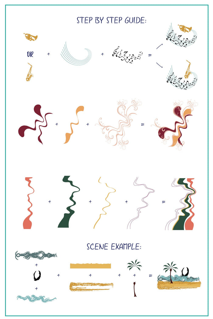 CjS-316 - Fantasia | Clear Jelly Stamping Plate