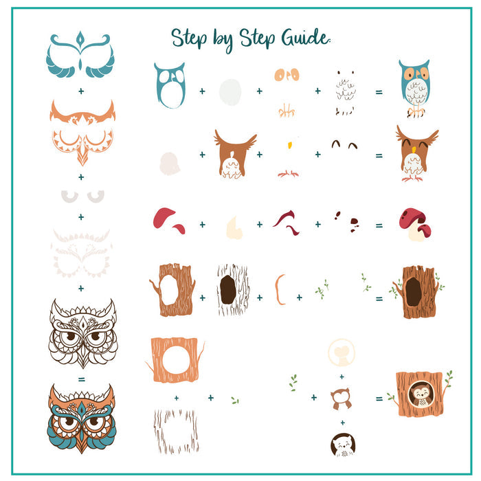 CJSLC-096 - Owl is Good   | Clear Jelly Stamping Plate
