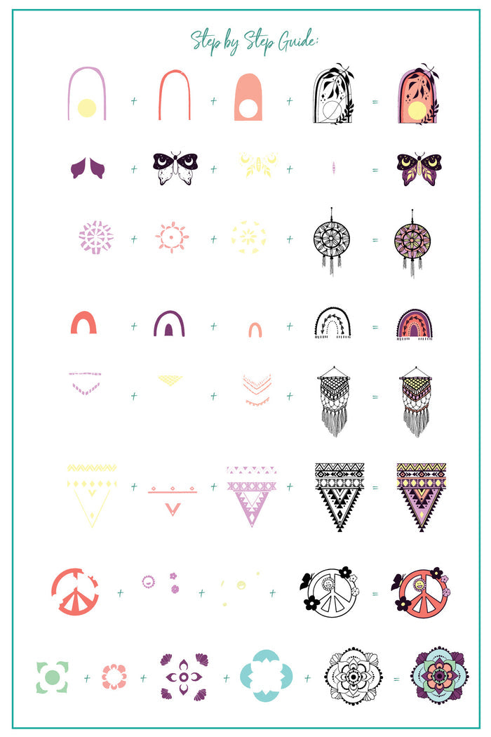 CJSLC-097 - Celina Ryden - Three |  Steel Nail Art Stamping Plate