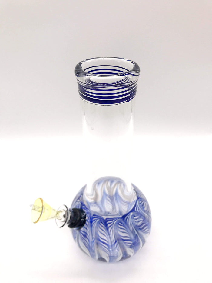 Smoke Station Water Pipe Classic bulb beaker water pipes with rake (8” tall)