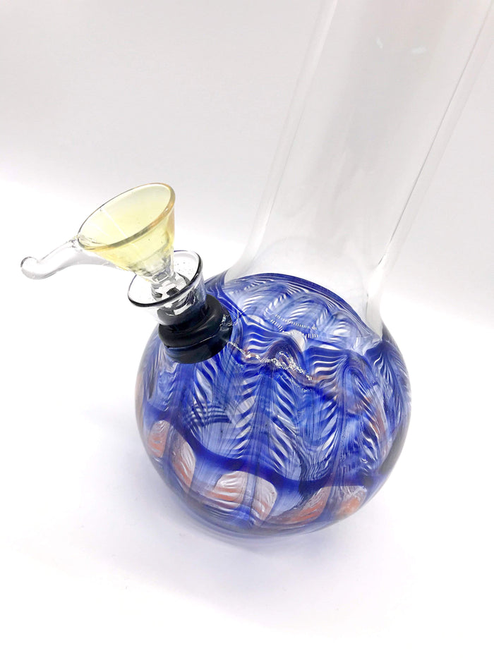 Smoke Station Water Pipe Classic bulb beaker water pipes with rake (8” tall)