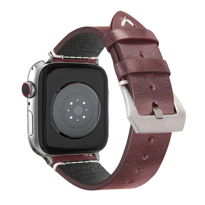 Classic Leather Band For Apple Watch Two Colors Available — Premium Leather: Constructed from high-quality, genuine leather for a luxurious feel and long-lasting durability.