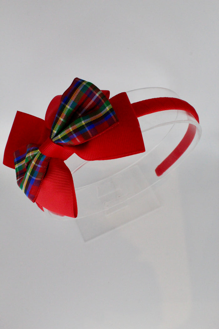 Classic Tartan Bow Hair Band