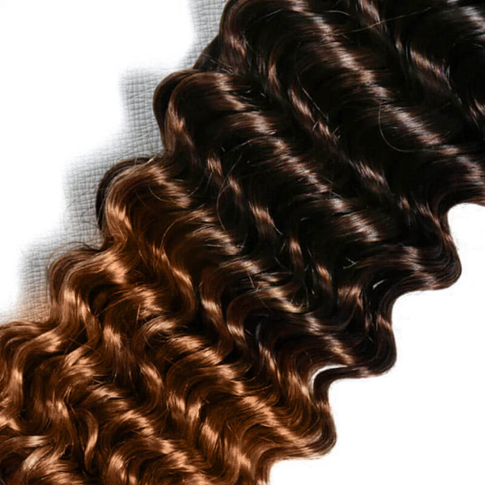 qvr glossy T2B/30 lightweight crochet hair extensions