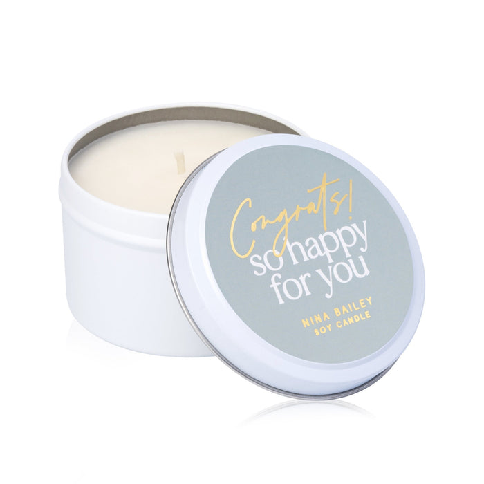 Congrats So Happy For You - Quote Soy Candle - Nina Bailey