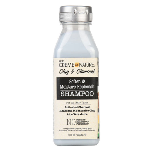 Creme Of Nature Clay & Charcoal Soften & Moisture Replenish Shampoo 355ml