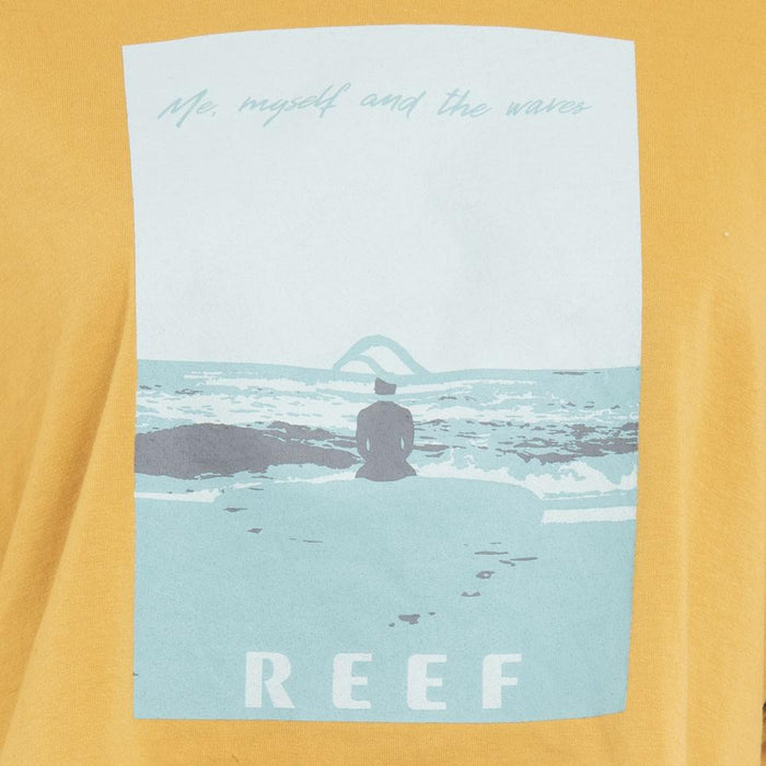 Crop Top Women Mustard Print Surf