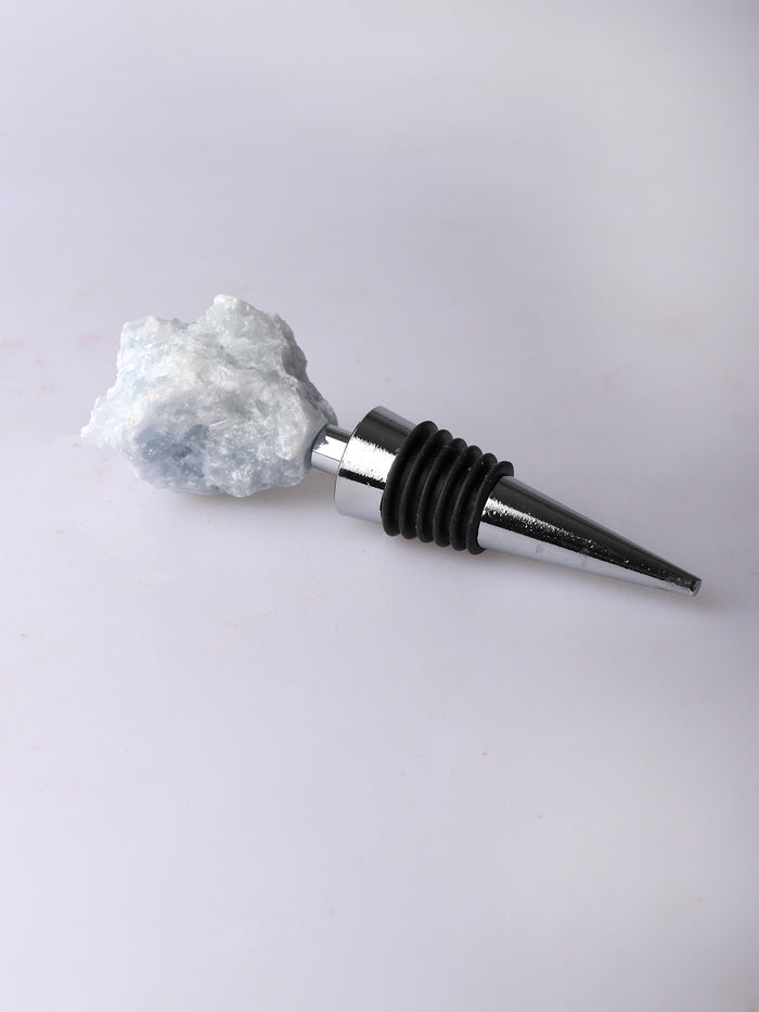 Crystal Wine Bottle Stopper | Celestite-Image 2