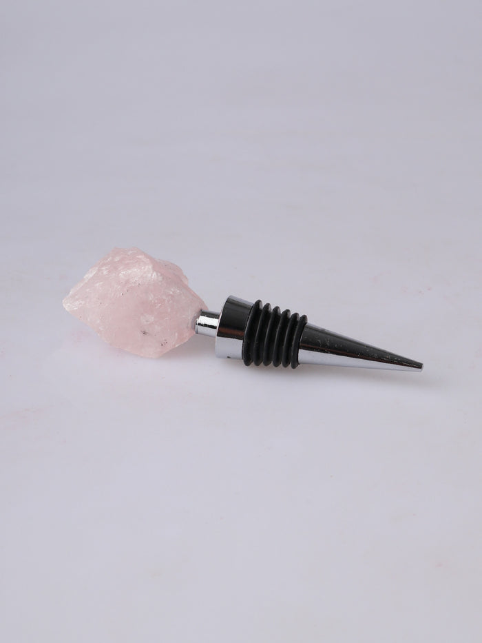 Crystal Wine Bottle Stopper | Rose Quartz-Image 2