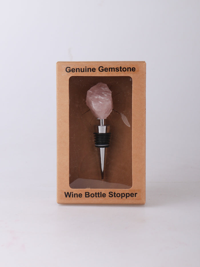 Crystal Wine Bottle Stopper | Rose Quartz-Image 3