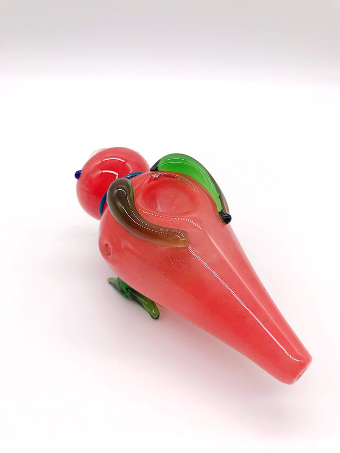 Smoke Station Hand Pipe Red Cute Parrot Hand Pipe