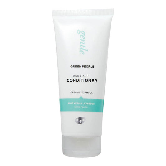 Green People Daily Aloe Conditioner tube on a white background