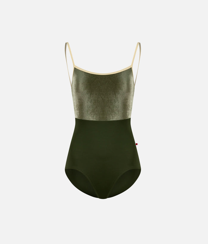 DANIELA Velvet Ballet Leotard, DUO JUNGLE with Criss-Cross Back
