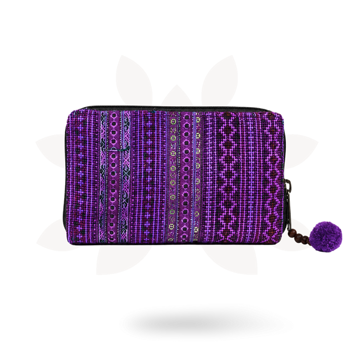 Diamond Upcycled Hmong Textile Cross-stitch Wallet - Thailand