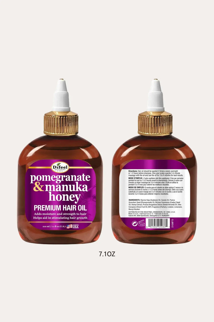 DIFEEL POMEGRANATE & MANUKA HONEY PREMIUM HAIR OIL - BSW BEAUTY CANADA