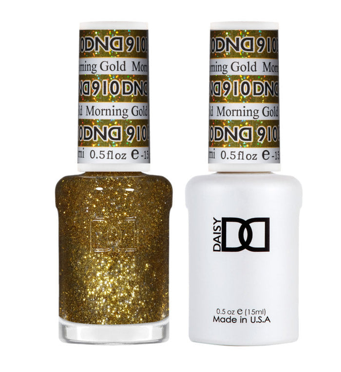 DND Gel Super Glitters  #910 Morning Gold