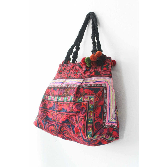 Dove Embroidered Tote Shoulder Bag - Thailand