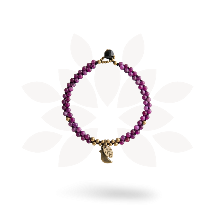 Dove & Leaf Beaded Bracelet - Thailand