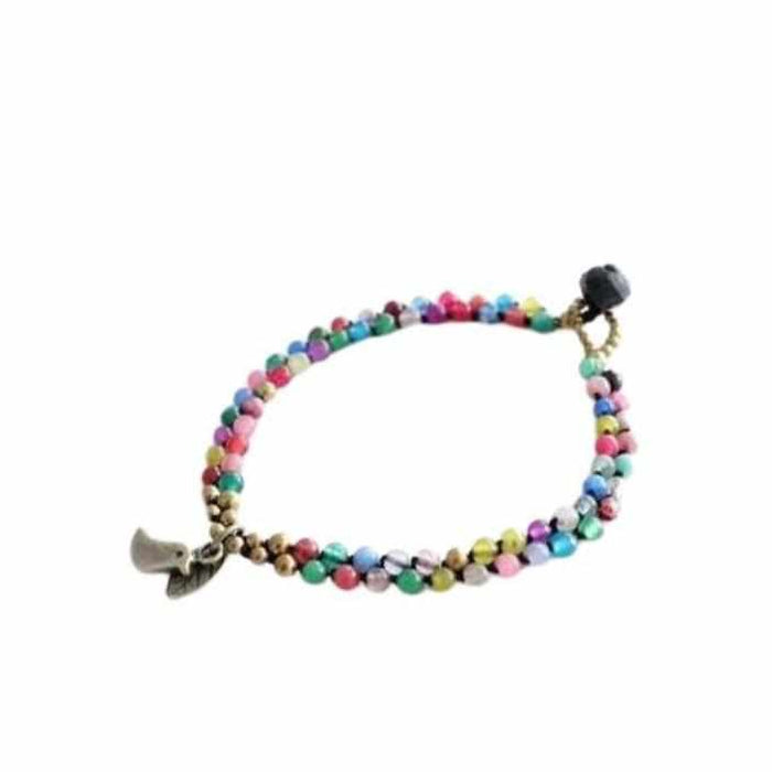 Dove & Leaf Beaded Bracelet - Thailand