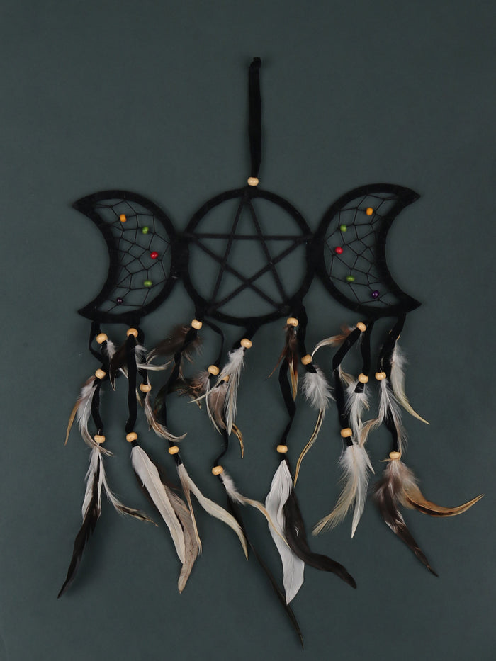 Dreamcatcher Triple Moon Black | One Colour-Image 1