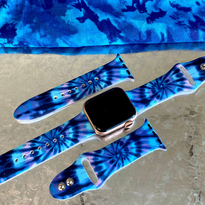 Dreamy Tie Dye Print Silicone Band For Apple Watch - Fancy Bands