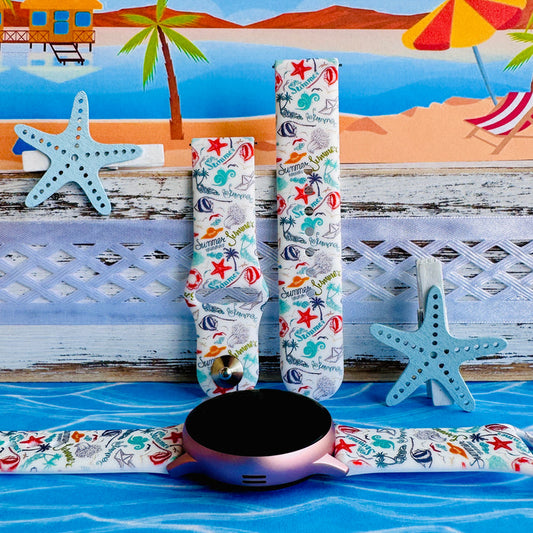 Endless Summer Print Silicone Band For Samsung Watch