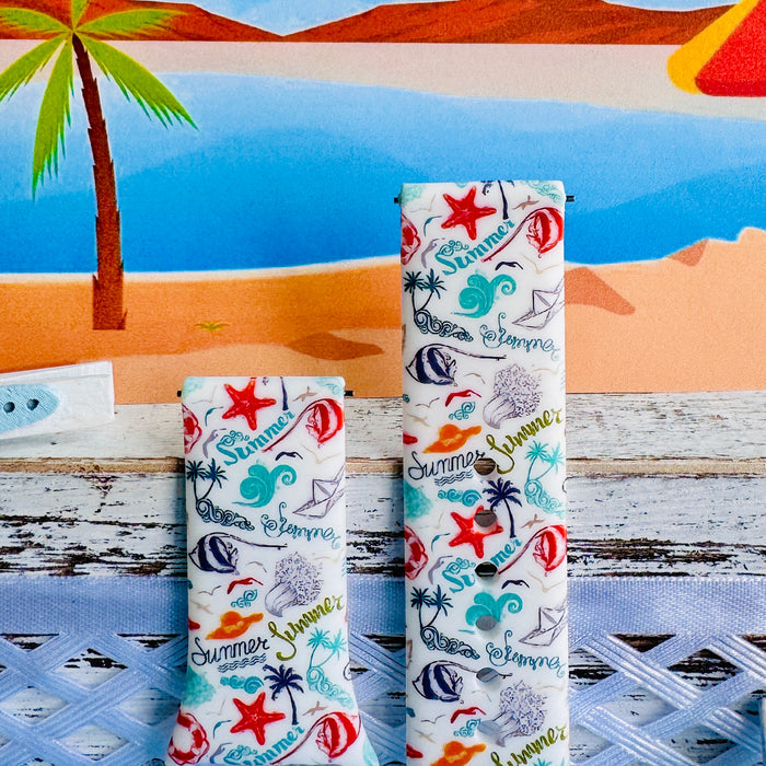 Endless Summer Print Silicone Band For Samsung Watch