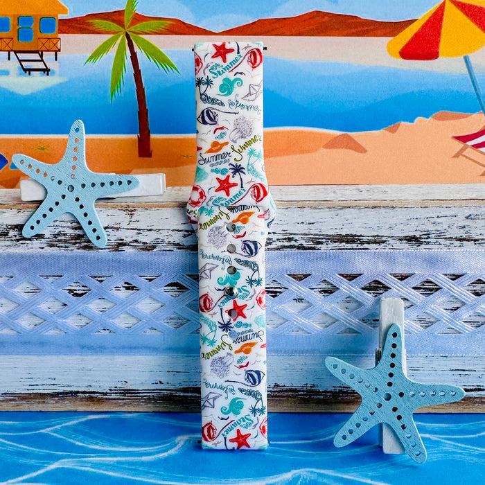 Endless Summer Print Silicone Band For Samsung Watch