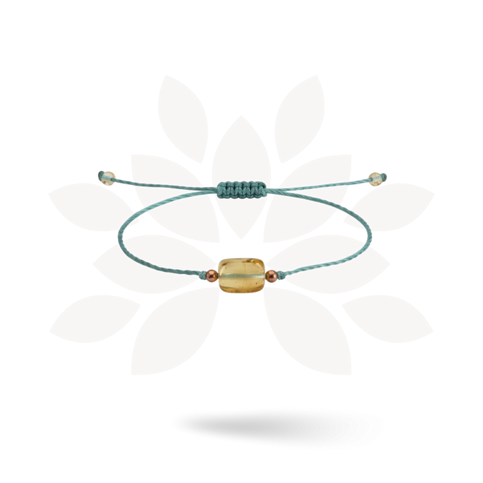 Erika Single Amber Pull String Friendship Bracelet  - Mexico