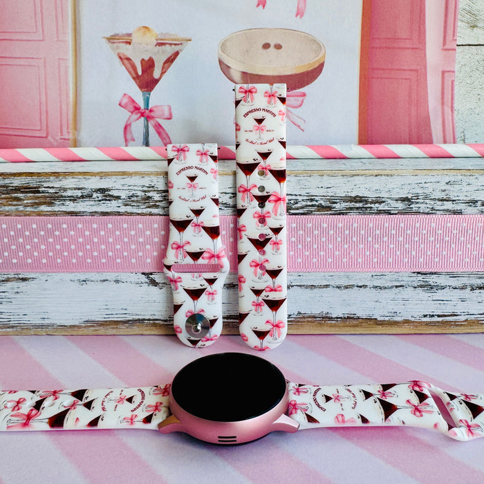 Espresso Yourself Print Silicone Band For Samsung Watch