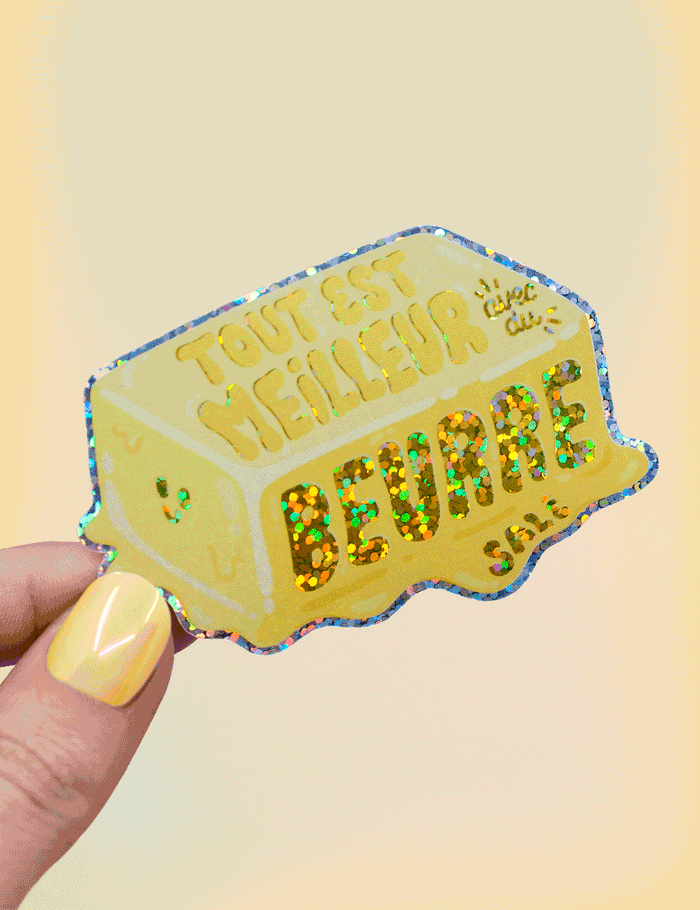 Everything is better with butter sticker