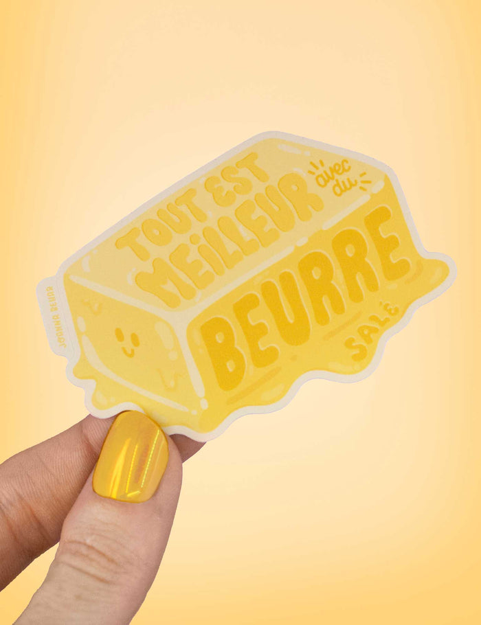 Everything is better with butter sticker