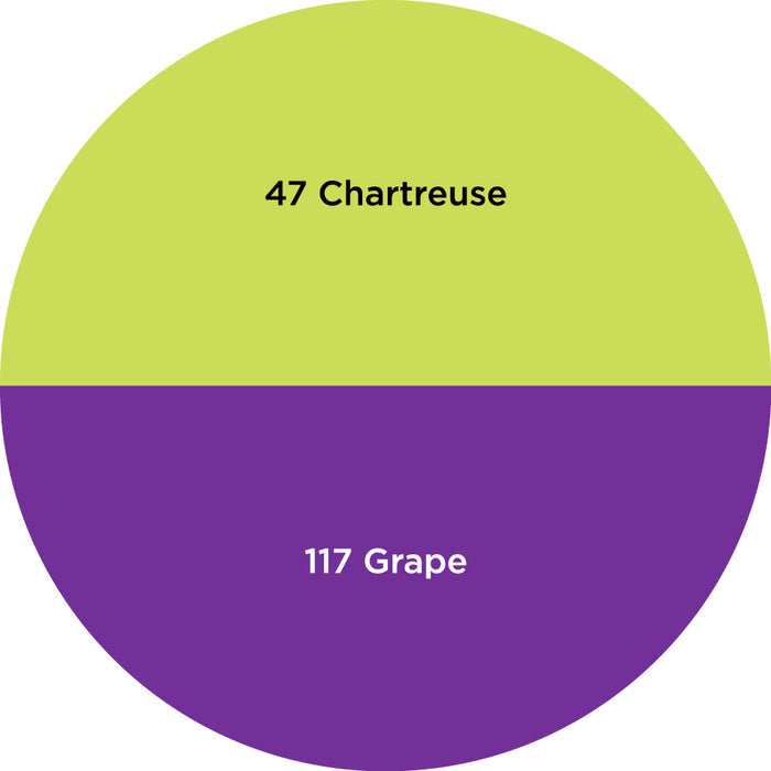Palette / Small Halloween #2 (2 Colors): 47 Chartreuse - 117 Grape