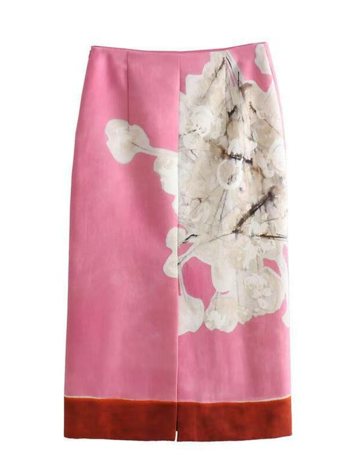 Floral Print Skirt