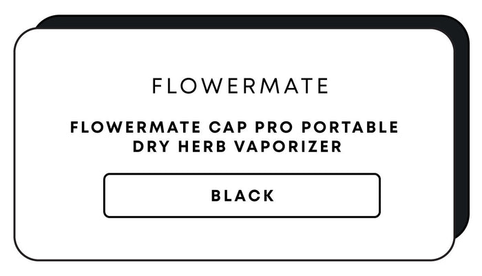 Flowermate Cap Pro Portable Vaporizer | Black-Image 1