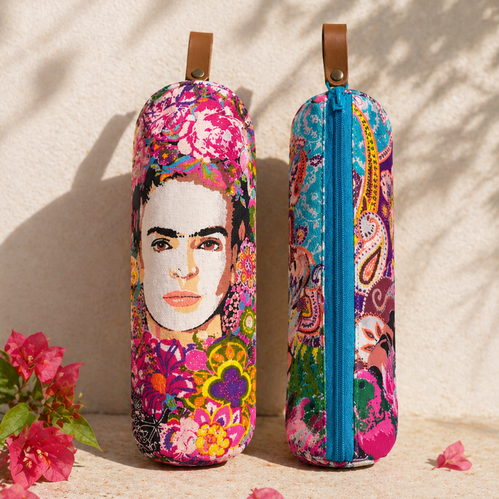 Frida Kahlo Printed Pencil | Brush Boho Colorful Case - Thailand