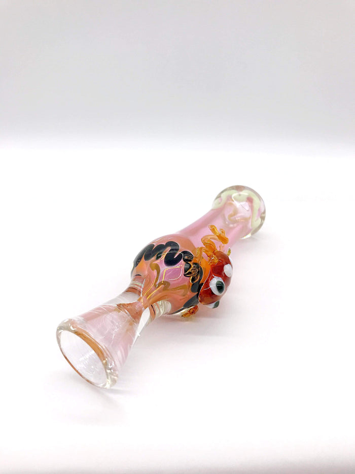 Smoke Station Hand Pipe Frog Chillum With Line Work