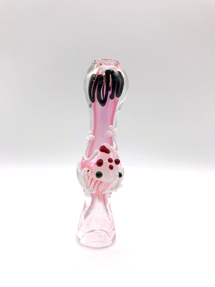 Smoke Station Hand Pipe Frog Chillum With Line Work