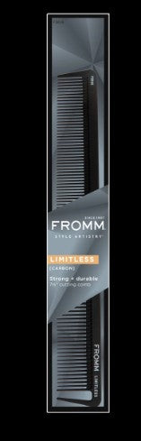 Fromm Limitless Carbon Cutting Comb Black - 7.5" # F3013 - Palms Fashion Inc.