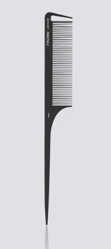 Fromm Limitless Carbon Rat Tail Comb Black - 9.25" # F3014 - Palms Fashion Inc.
