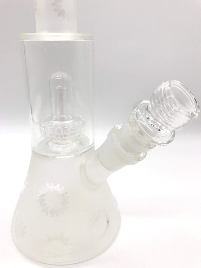Smoke Station Water Pipe Frosted Glass Beaker with Perc