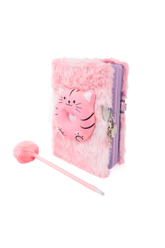 Furry Friends Squishy Journal, Cat 2pcs Assorted
