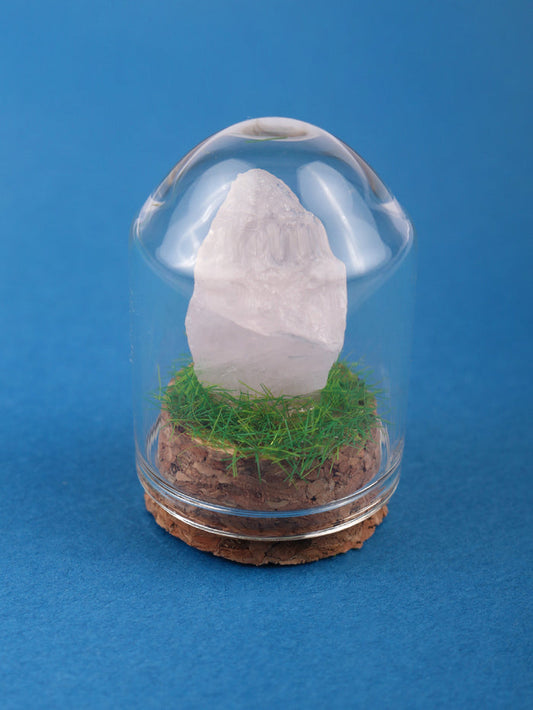Gemstone & Mineral Glass Dome | Rose Quartz-Image 1