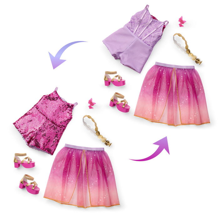 Glam Sparkly Concert Outfit for 18-inch Dolls