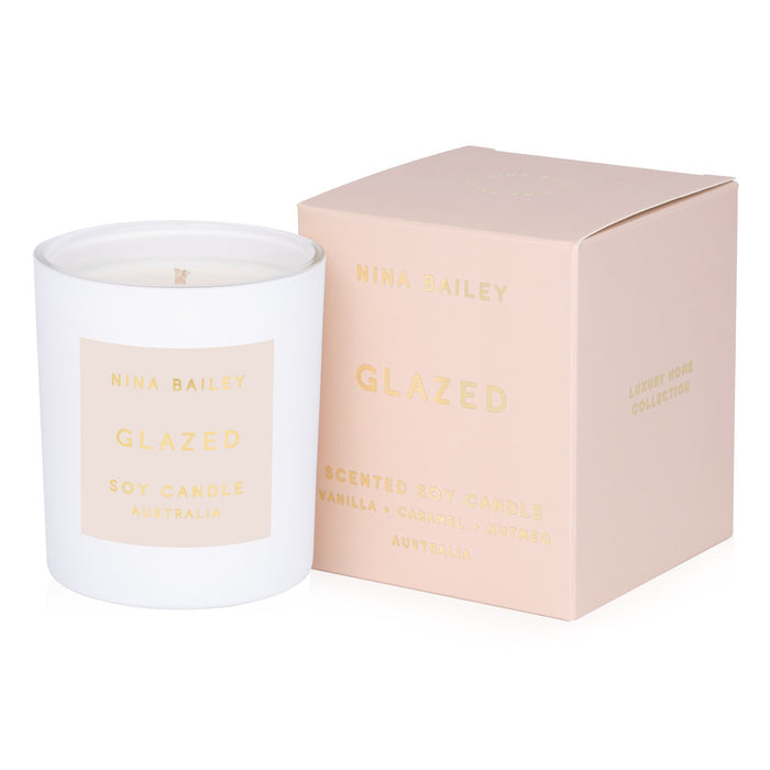 Glazed - Vanilla Caramel Soy Candle - Nina Bailey